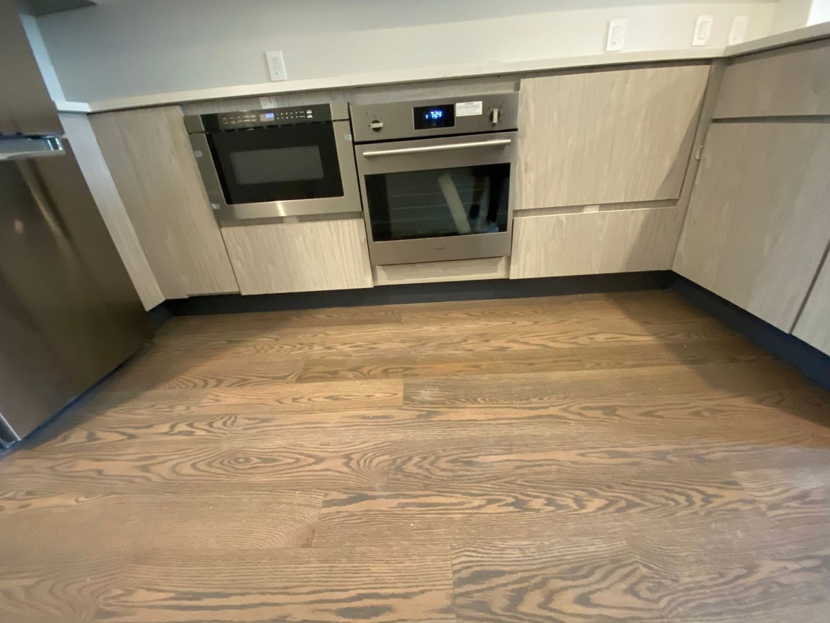 Finished renovation with custom millwork throughout living space