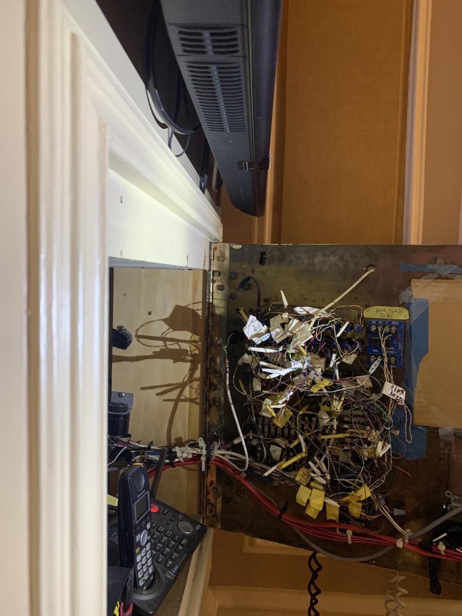 Electrical panel installation by Lion Construction Management